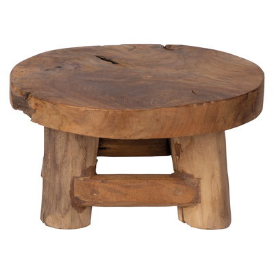 Pflanzhocker S, teak, ca. Ø 30 x H 15 cm Pflanzhocker S, teak, ca. Ø 30 x H 15 cm