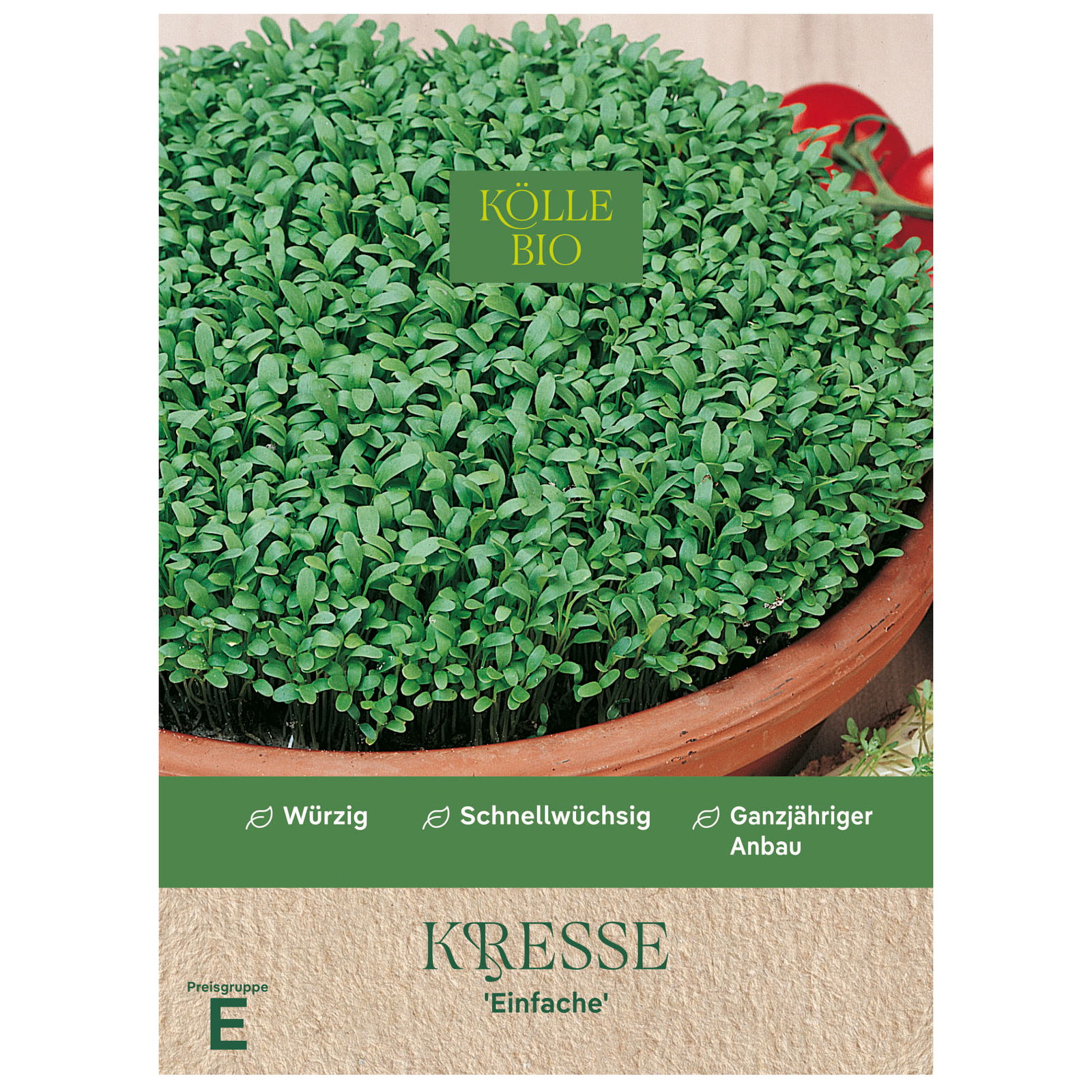 Kölle Bio Kräutersamen, Kresse 'Einfache'