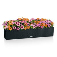 Lechuza Pflanzkasten 'Balconera Cottage 100', schwarz, ca. 99 x 19 x H19 cm