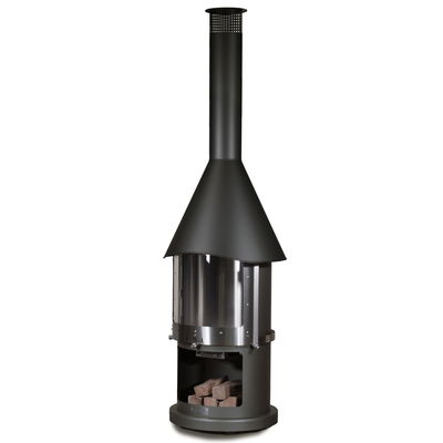 Buschbeck Edelstahlkamin 'Melbourne', dunkelgrau, Höhe ca. 230 cm Buschbeck Edelstahlkamin 'Melbourne', dunkelgrau, Höhe ca. 230 cm