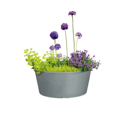 Scheurich Pflanzgefäß 'C-Cone', stony grey, ca. Ø 39 x H 18 cm