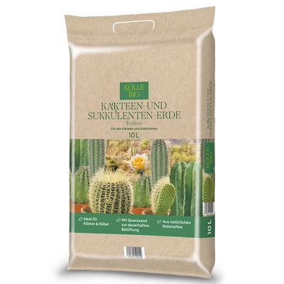 Kölle Bio Kakteen & Sukkulentenerde, torffrei, 10 Liter Kölle Bio Kakteen & Sukkulentenerde, torffrei, 10 Liter
