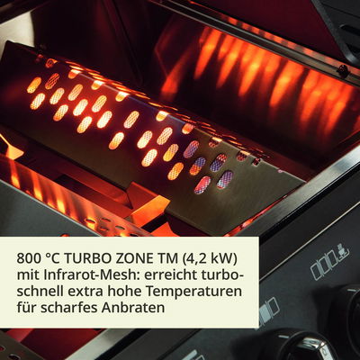 Enders Gasgrill Monroe PRO 3 SIK Turbo Shadow, inkl. Wetterschutzhülle