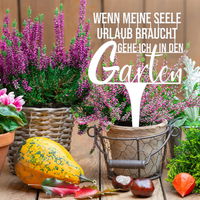 Illumino Blumenstecker 'Wenn meine Seele Urlaub macht, gehe ich in den Garten'