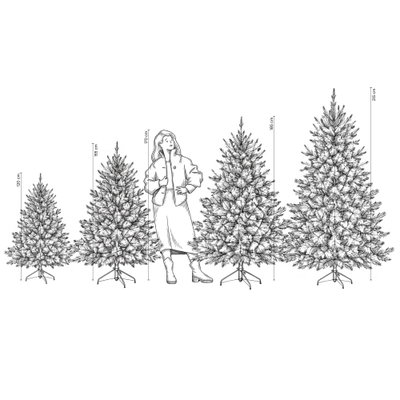 Triumph Tree Kunst-Tanne 'Forest Frosted Slim', Höhe ca. 215 cm Triumph Tree Kunst-Tanne 'Forest Frosted Slim', Höhe ca. 215 cm
