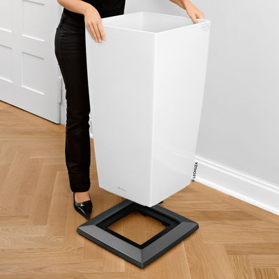 Lechuza Rolluntersatz 'Cubico 30', weiß, ca. 32 x 32 cm