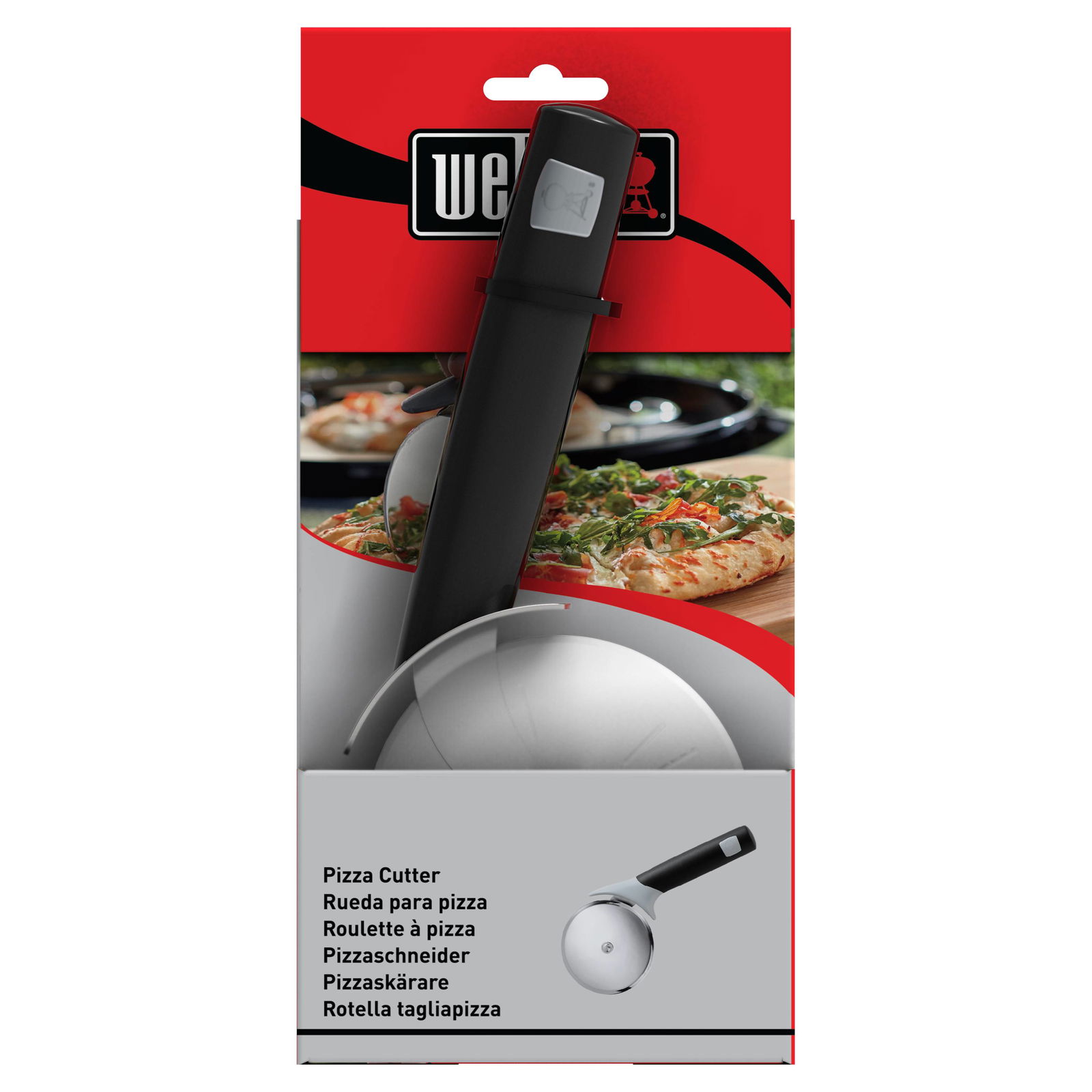 Weber® Original Pizzaschneider mit ergonomischem Griff, Klingendurchmesser 10 cm