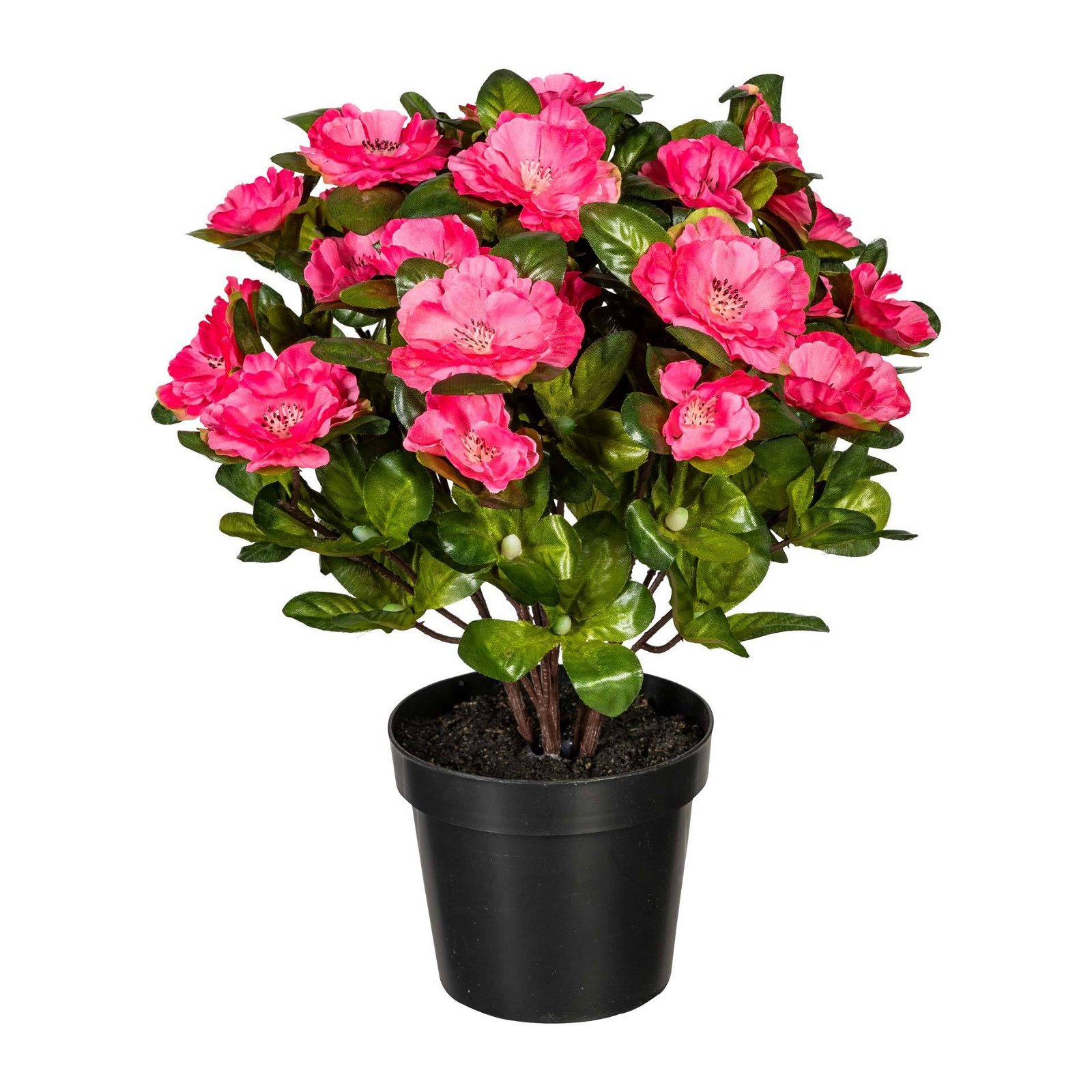 Kunstpflanze Azaleenbusch, rosa, ca. 32 cm, mit Topf