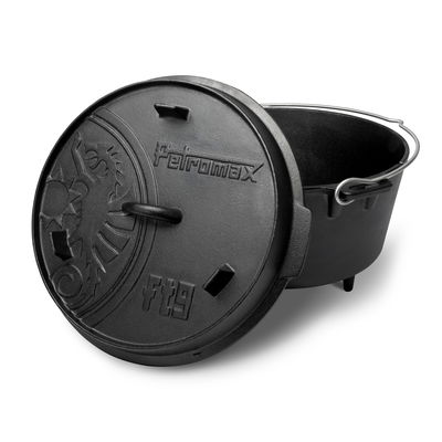 Petromax Feuertopf ft9 mit Füßen, schwarz, ca. 21 x 25 x H16 cm Petromax Feuertopf ft9 mit Füßen, schwarz, ca. 21 x 25 x H16 cm