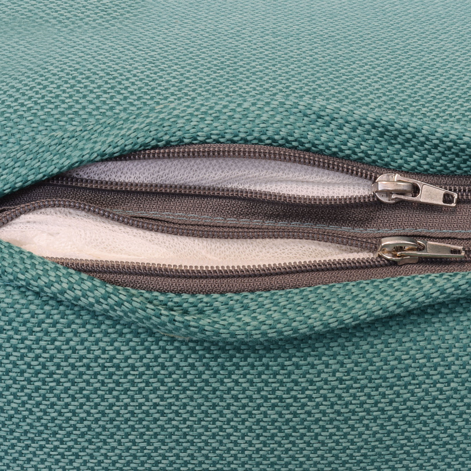 Kölles Beste Hochlehnerauflage 'Twist', petrol, ca. 120 x 50 cm