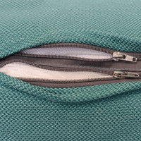 Kölles Beste Hochlehnerauflage 'Twist', petrol, ca. 120 x 50 cm