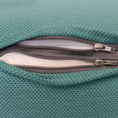 Kölles Beste Hochlehnerauflage 'Twist', petrol, ca. 120 x 50 cm