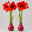 Amaryllis in Wachs XL, Dekor 'Superior Red', Blüte rot, 2 Pflanzen Amaryllis in Wachs XL, Dekor 'Superior Red', Blüte rot, 2 Pflanzen