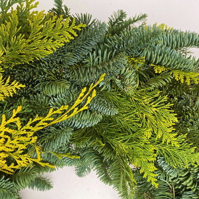 Adventskranz, Mix-Grün, rund gebunden, ca 50 cm Ø Adventskranz, Mix-Grün, rund gebunden, ca 50 cm Ø