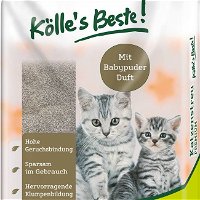 Kölle's Beste Katzenstreu Premium mit Babypuderduft, 15 l
