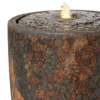 Kirschke Steingutbrunnen 'Fuerte Rustic', rost, Ø 54 x H 60 cm