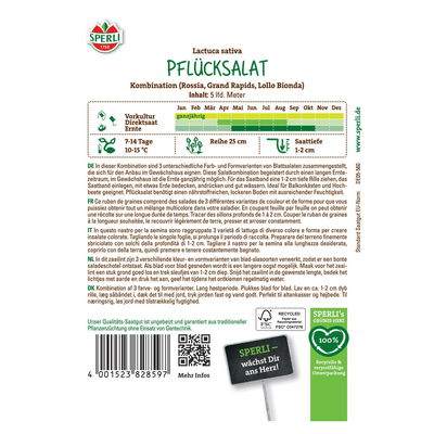 Saatband Pflücksalat-Kombination Saatband Pflücksalat-Kombination