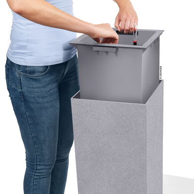 Lechuza 'Canto Stone 40 high', quarzweiß, ca. 40 x 40 x H 76 cm Lechuza 'Canto Stone 40 high', quarzweiß, ca. 40 x 40 x H 76 cm