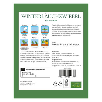 Kölles Beste Gemüsesamen Winterlauch-Zwiebel 