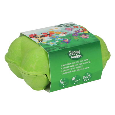 Green Wariors Egg Box mit Samenbomben für Insekten