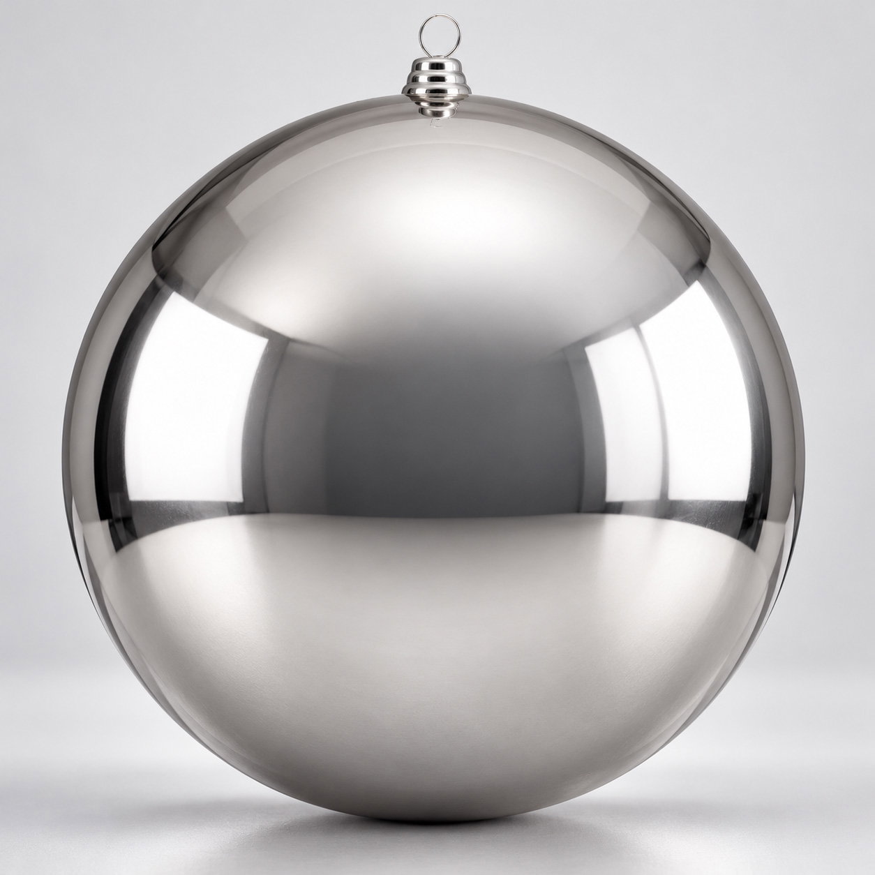 Christbaumkugel, silber, Kunststoff, Ø 20 cm Christbaumkugel, silber, Kunststoff, Ø 20 cm