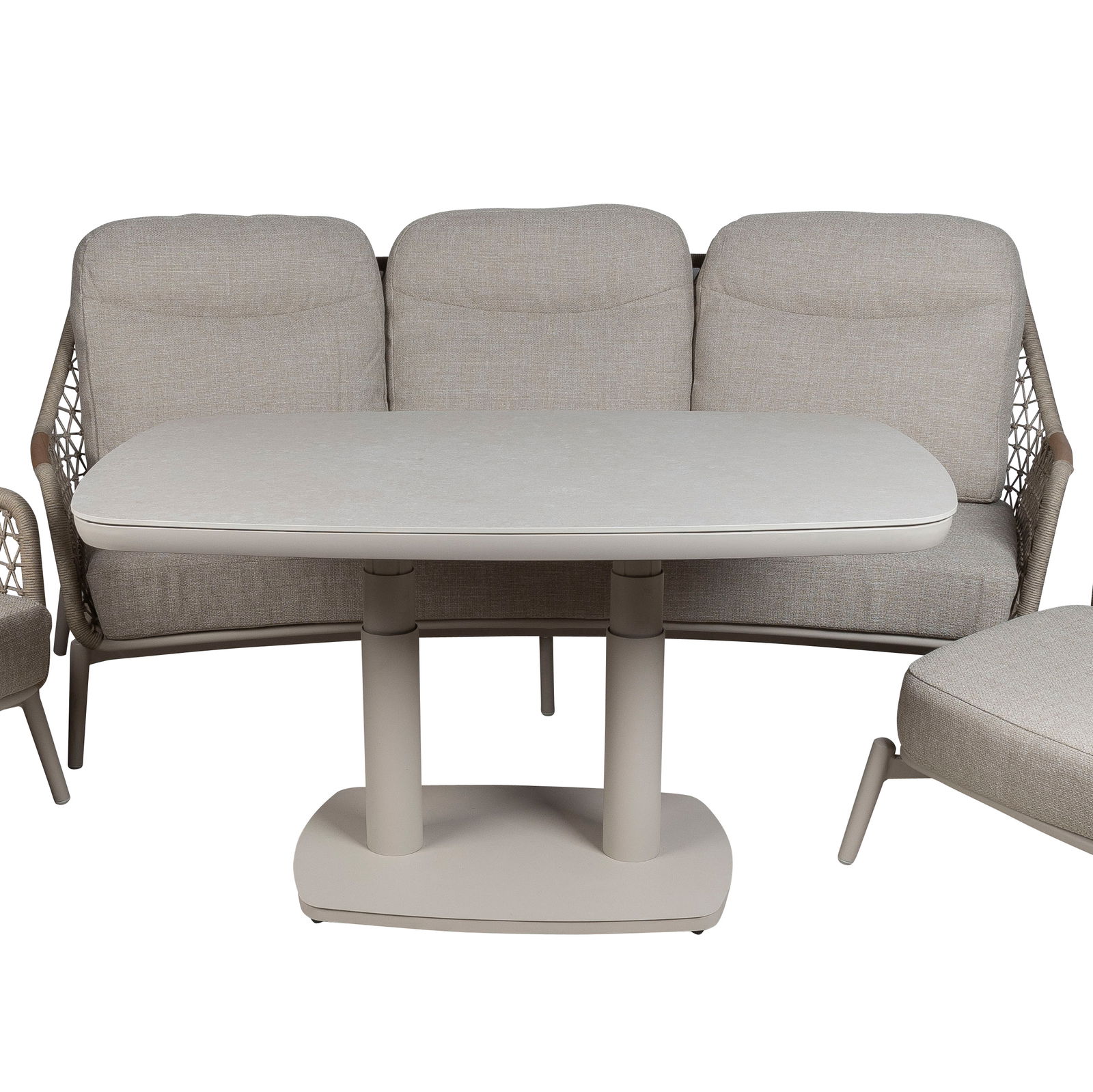 Kölle Lifttisch 'Maui', creme, ca. 135 x 83 x H 51-72 cm Kölle Lifttisch 'Maui', creme, ca. 135 x 83 x H 51-72 cm