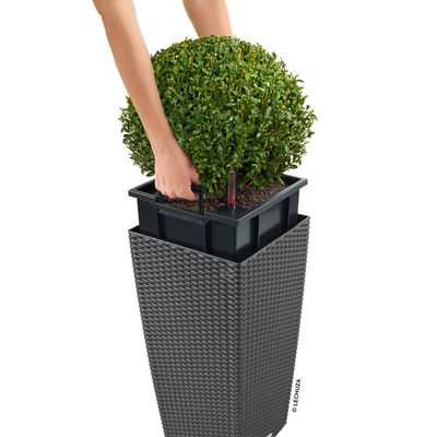 Lechuza 'Cubico Cottage 40', sandbraun, ca. 40 x 40 x H 75 cm