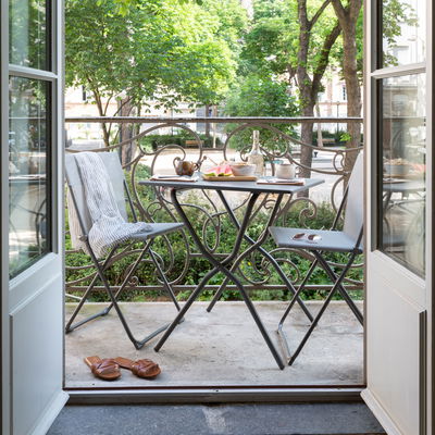 Klappstuhl 'Chaise Balcony II', terra, ca. 83 x 44 x 48 cm Klappstuhl 'Chaise Balcony II', terra, ca. 83 x 44 x 48 cm