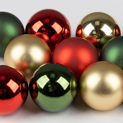 Kugelmix 'Zugabteil', 49er-Set, bunt, ca. Ø 6 cm