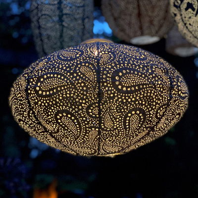 Solarlaterne 'Oval 40', taupe, Ø 40 x 27 cm Solarlaterne 'Oval 40', taupe, Ø 40 x 27 cm