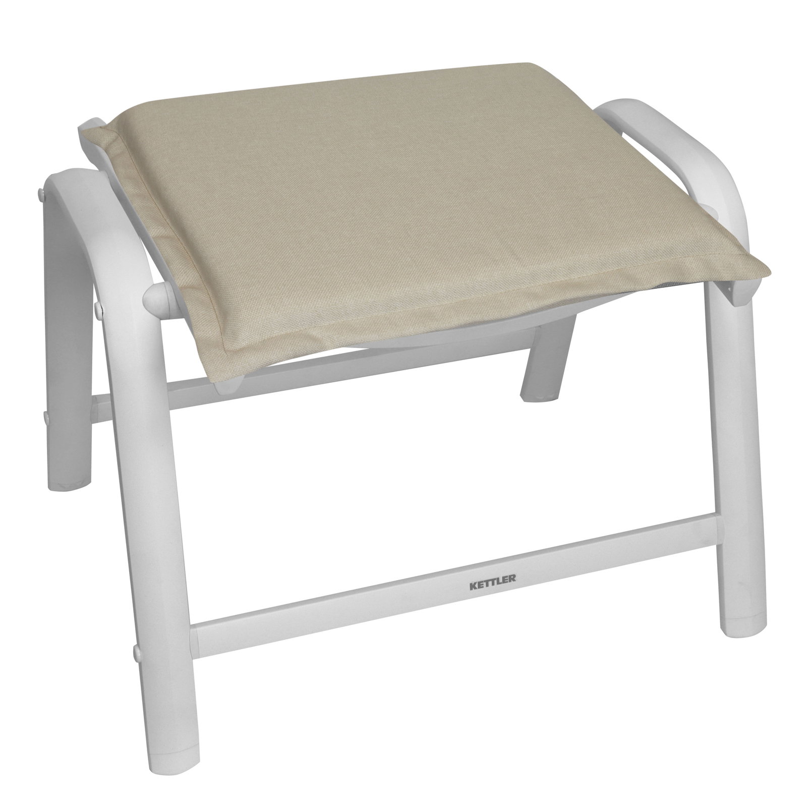 Kölle Hockerauflage 'SunDance', natur, ca. 52 x 52 cm