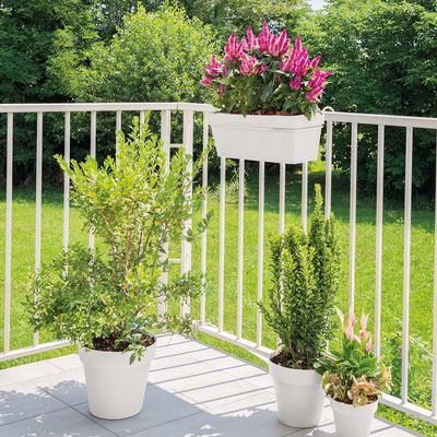 Pflanzkasten 'Like', weiß, ca. 49 x 28 x H 19 cm Pflanzkasten 'Like', weiß, ca. 49 x 28 x H 19 cm