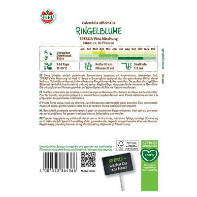 Saatgutmischung Ringelblume 'Sperli’s Viva' Saatgutmischung Ringelblume 'Sperli’s Viva'