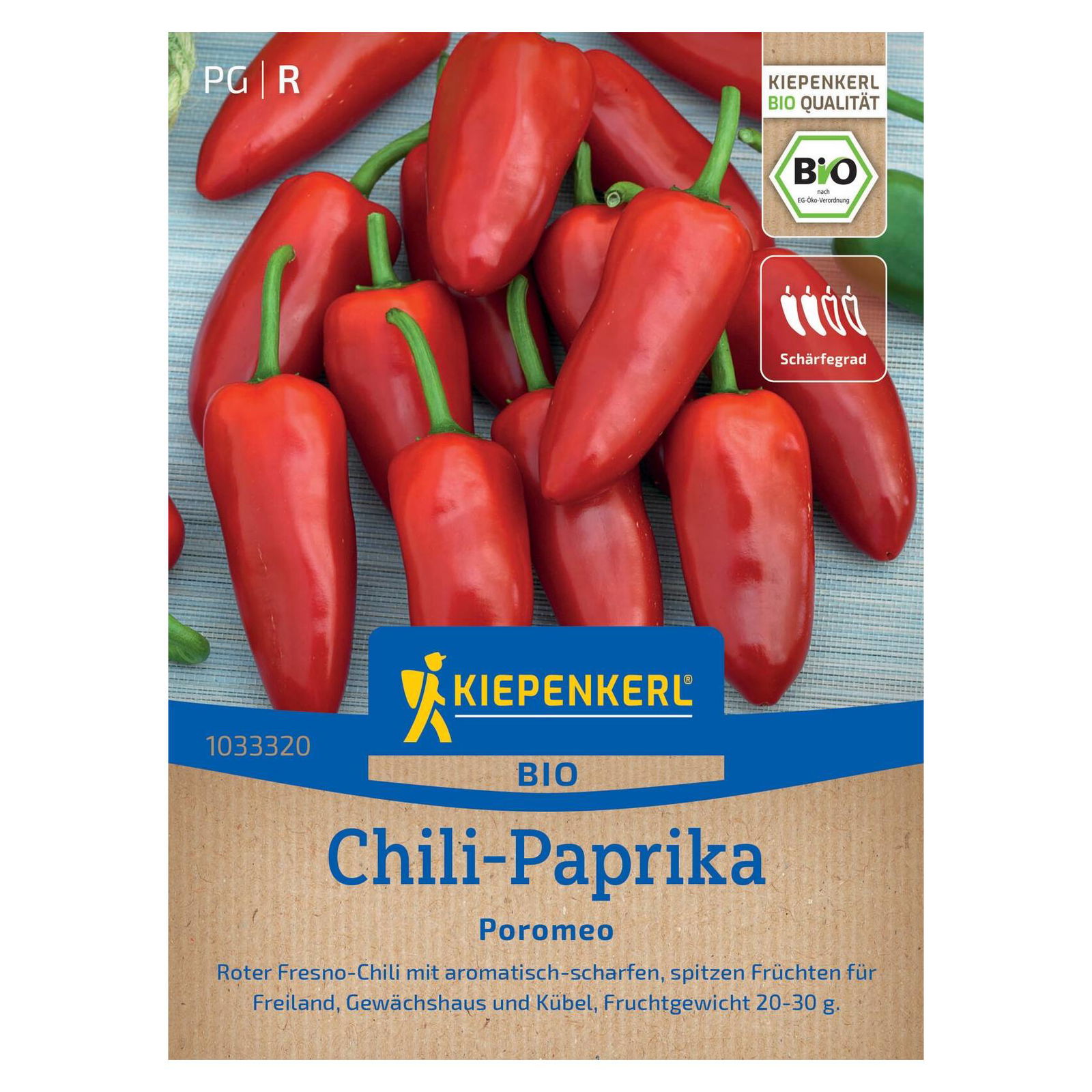 Gemüsesamen, Paprika 'Poromeo', rot