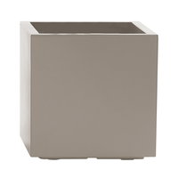 Euro 3 Plast Pflanztrog 'Kebe', taupe, ca. 39,5 x 39,5 x H 39,5 cm