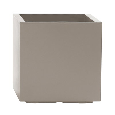 Euro 3 Plast Pflanztrog 'Kebe', taupe, ca. 39,5 x 39,5 x H 39,5 cm