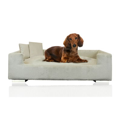 Rohrschneider Tierbett 'Hudson', beige, ca. 57 x 90 cm