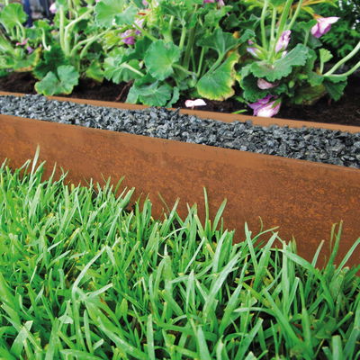Rasenkante 'Corten', edelrost, H13 x L118 cm Rasenkante 'Corten', edelrost, H13 x L118 cm