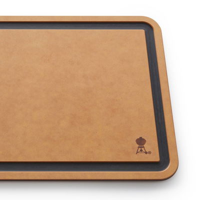 Schneidebrett für alle Weber-Seitentische, braun/schwarz, ca. 27 x 45 cm Schneidebrett für alle Weber-Seitentische, braun/schwarz, ca. 27 x 45 cm