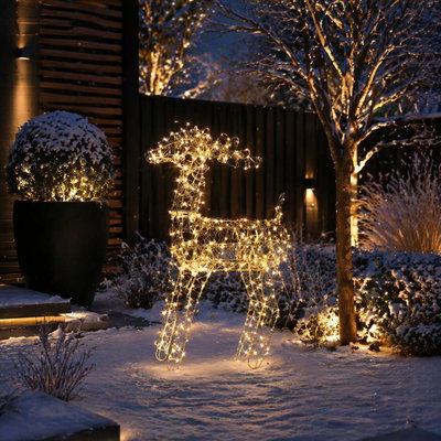 LED Hirsch, 500 warmweiße LEDs, gold, Höhe ca. 60 cm LED Hirsch, 500 warmweiße LEDs, gold, Höhe ca. 60 cm