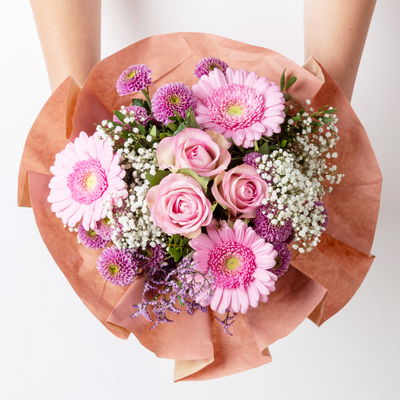 Blumenstrauß 'Pink Passion', handgebunden, Größe M Blumenstrauß 'Pink Passion', handgebunden, Größe M