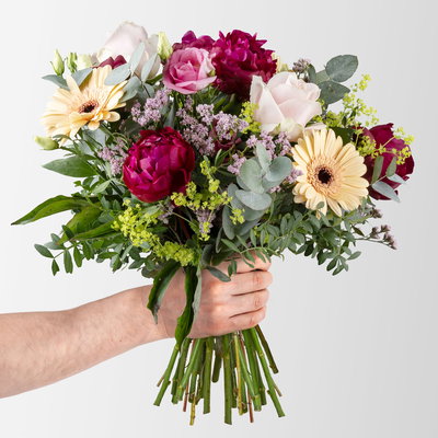 Blumenstrauß 'Herzenswünsche', handgebunden Blumenstrauß 'Herzenswünsche', handgebunden