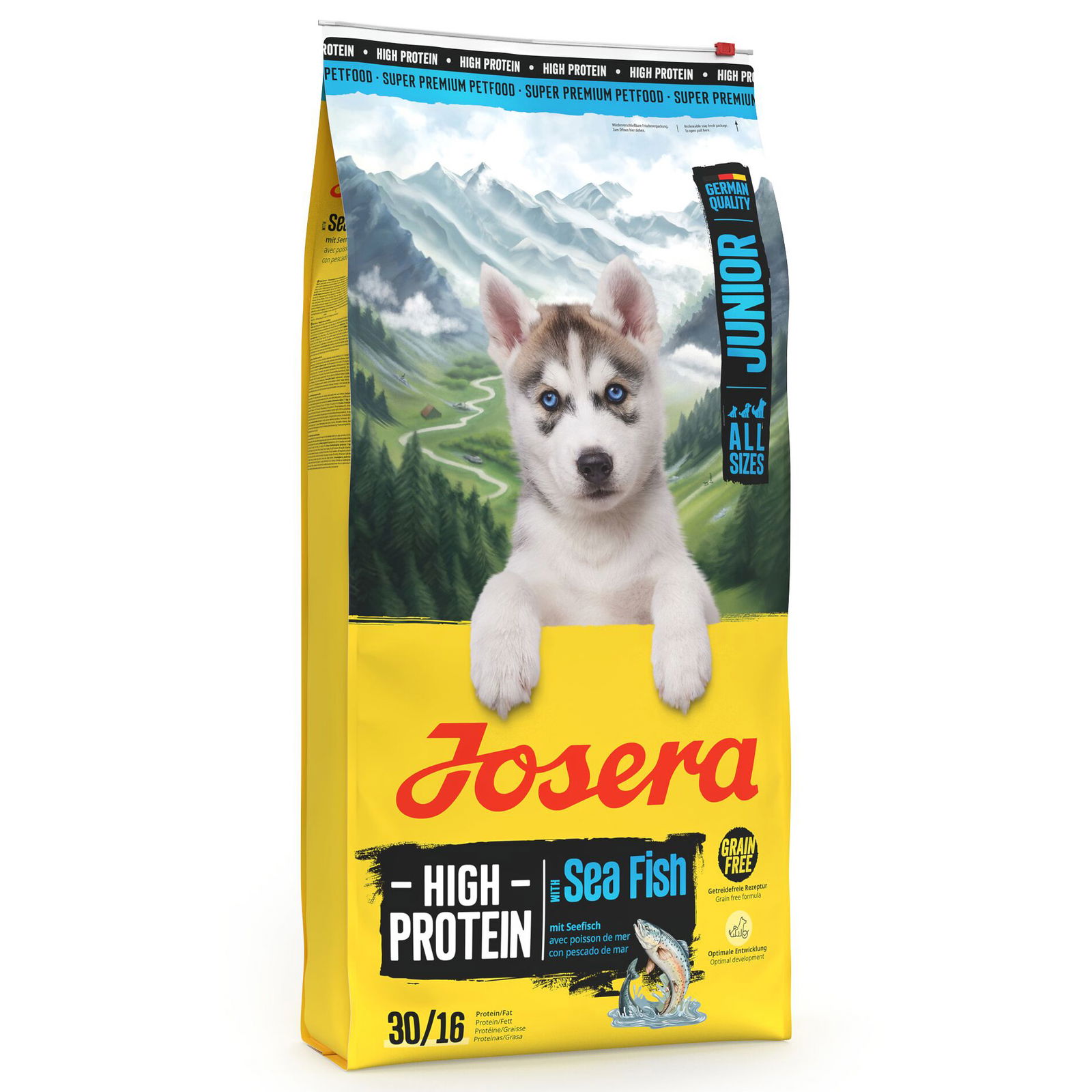Josera Hundefutter High Protein Junior mit Seefisch, 12,5kg