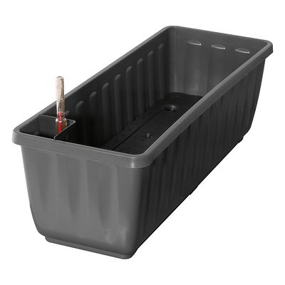 Geli Blumenkasten 'Aqua Flor', anthrazit, ca. 60 x 22 x H 18,5 cm