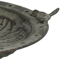 Vogeltränke, grün antik Vogeltränke, grün antik