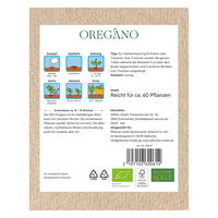 Kölle Bio Saatgut Oregano, grün, rosa