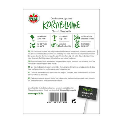 Blumensamen, Kornblume 'Classic Fantastic'
