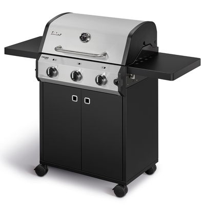 Enders Gasgrill Chicago Next 3, Edelstahl, inkl. Wetterschutzhülle