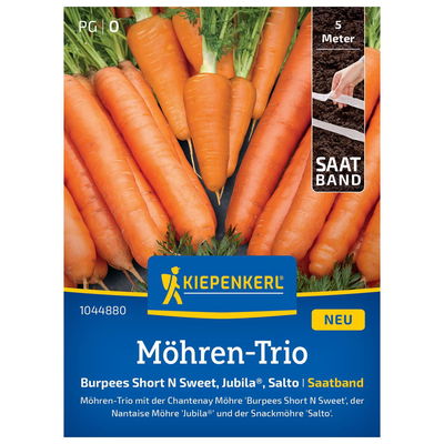 Kiepenkerl Möhren Saatband 'N‘Sweet®', 'Jubilo®', 'Salto®'