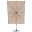 Doppler Pendelschirm 'Alu-Wood XL LED Ultra', natur, ca. 400 x 300 cm